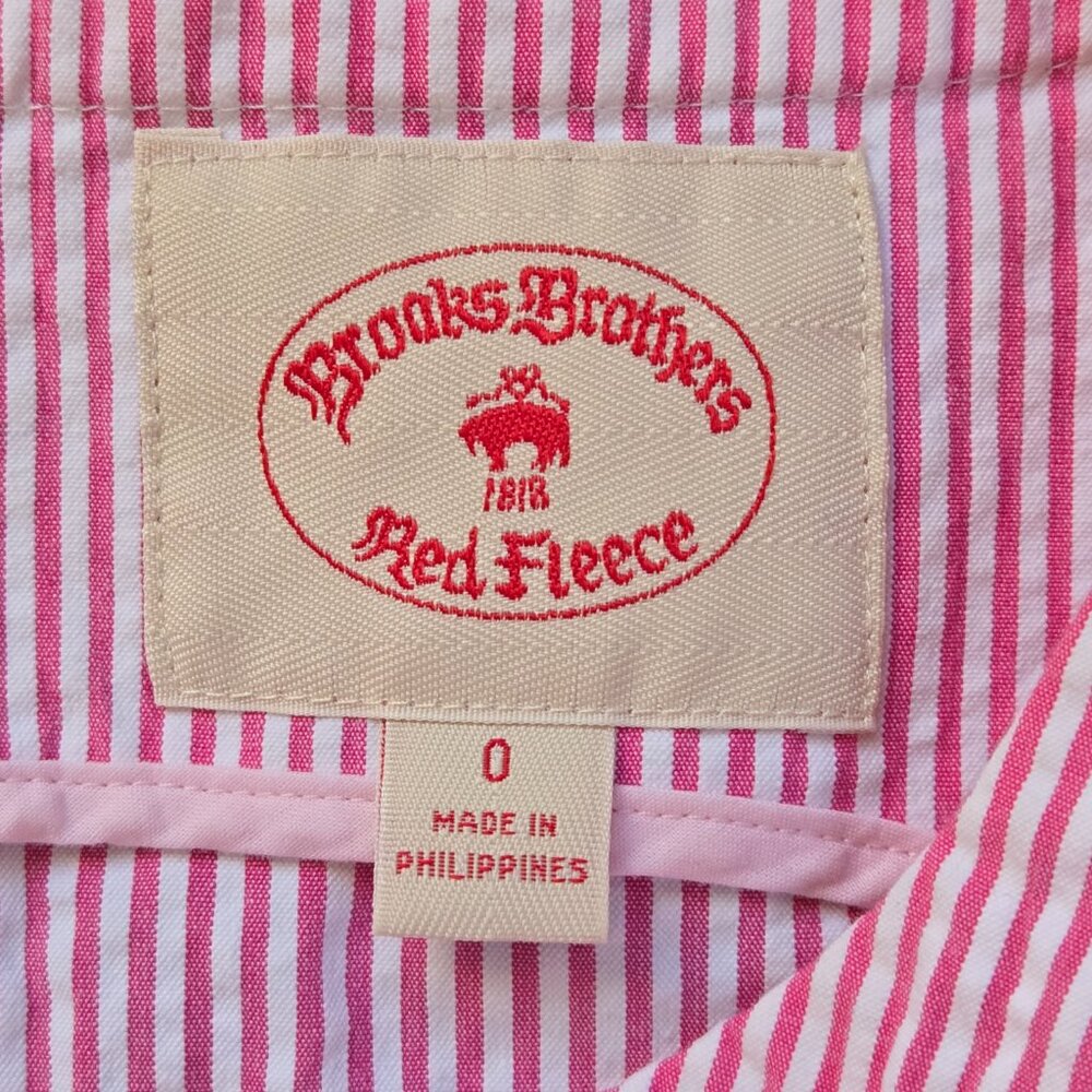 NWOT Brooks Brothers Pink Seersucker Dress - Picture 2 of 10